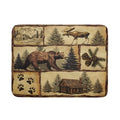 Vintage Bear Moose Dish Drying Mat 18x24 Inch Country Cabin Absorbent Dish Draining Mat Heat Resistant Drying Pad for Counter Sink Home (Vintage Bear Moose / 18" x 24")