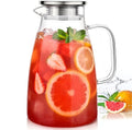 2 Liter 68oz Borosilicate Pitcher with Lid (68 Ounces)