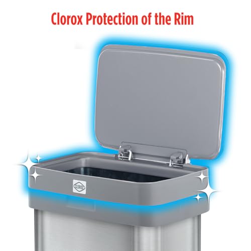 13 Gallon Trash Can (Stainless Step)