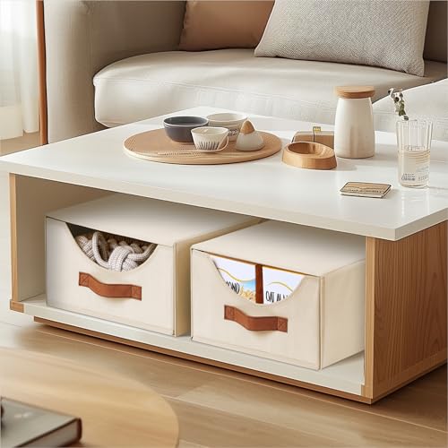 Stackable Storage Drawers (Beige / 13 Inch. - 8 Pack)