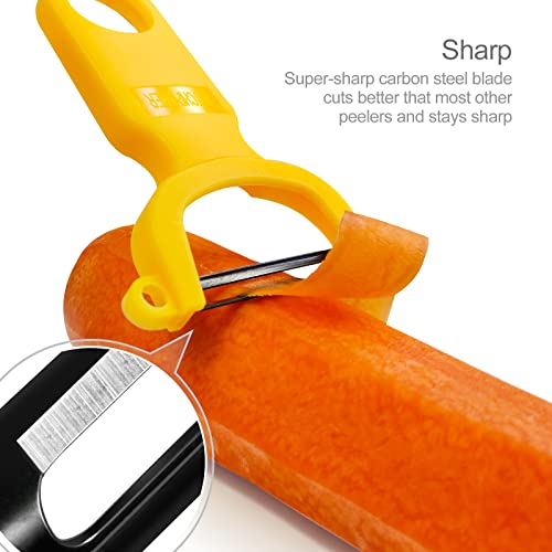 Original Vegetable Peeler Carbon Steel Blade 3 (Red/Green/Yellow)
