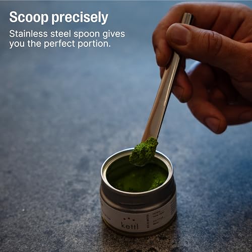 Matcha Set, 6-Piece Ceramic Matcha Bowl Kit with Display Tray (Matte White)