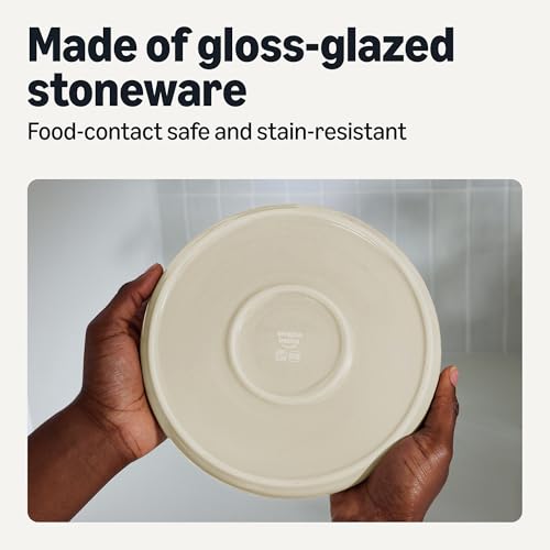 Glazed Stoneware Salad Plates (Ivory / Salad Plates, Set of 4)