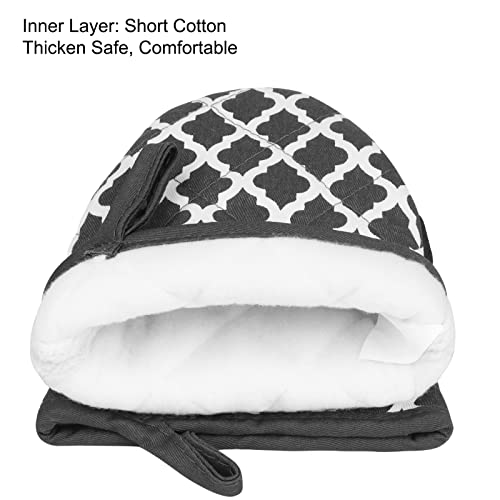 Mini Oven Mitts 2 (White Checkered Pattern / 2 Pieces Set)