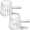 2Pcs 6oz Espresso Cups (6 oz / Fully Transparent)