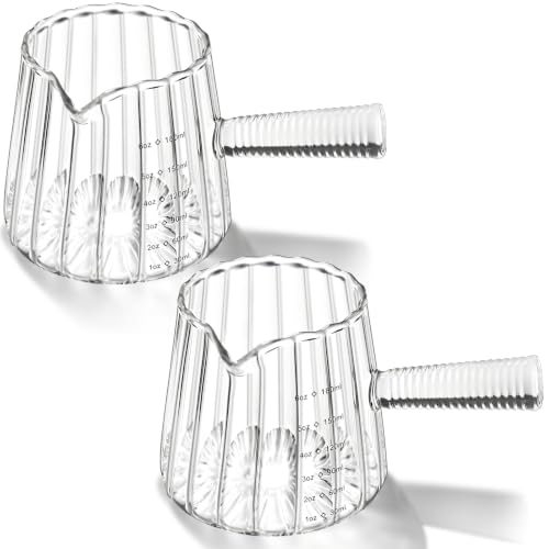 2Pcs 6oz Espresso Cups (6 oz / Fully Transparent)