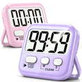 2 Pack Digital Timer for Kids Classroom Kitchen Timers for Cooking (2 * Pink + Purple)