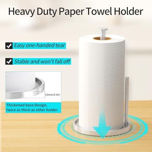 Paper Towel Holder Countertop (Silver)