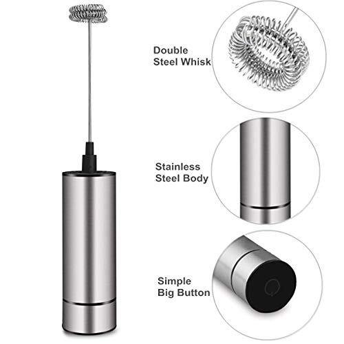 Milk Frother Handheld Battery Operated
