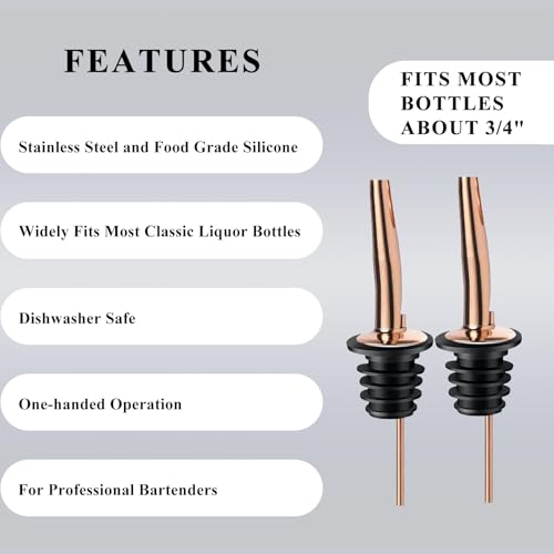 Jigger for Bartending (1 Jigger+ 2 Pourers / Rainbow)