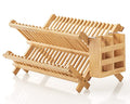 Dish Rack Bamboo Folding 2 (Bamboo-2 Tiers)