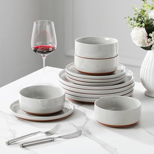 Plates and Bowls Sets (12 Pcs (Service for 4) / Gray)
