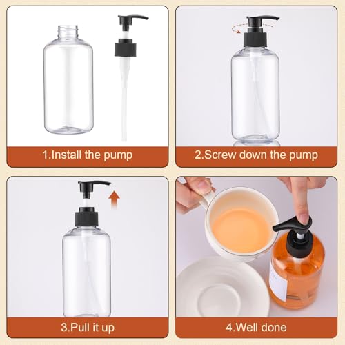 9 Pcs Coffee Syrup Dispenser Set 10.1 oz (10.1 Oz/300 ml)