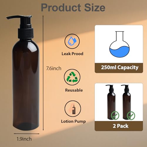 Body Oil Container with Lotion Pump