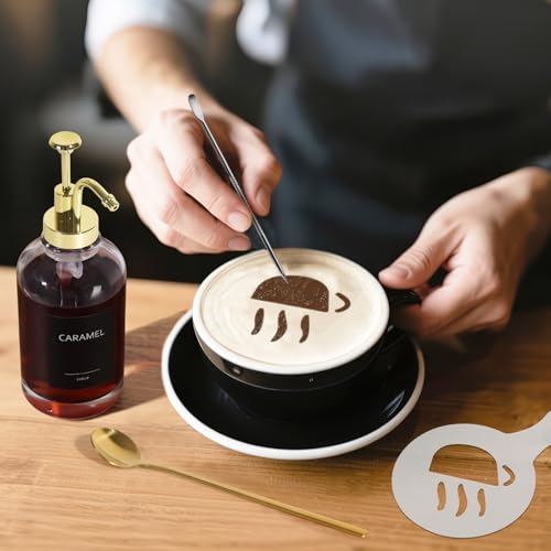 Coffee Syrup Dispenser (Gold / Set of 3)