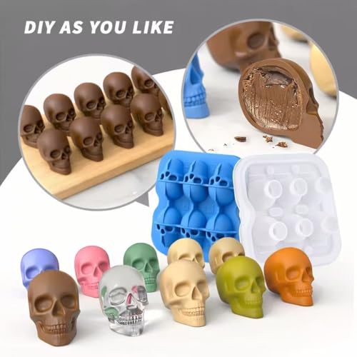 Skull Ice Cube Mold (Blue)