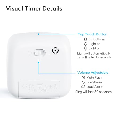 Visual Timer with Night Light (Blue-rainbow)
