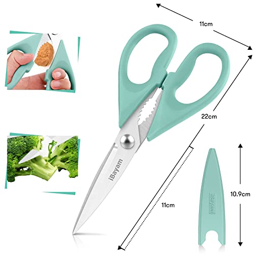 Kitchen Scissors (Sky Aqua / 2-Pack)