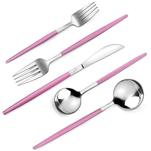 Mirror Silver Rosy Silverware Set (Mirror Silver Rosy)