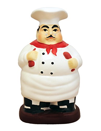 Fat Chef Hand Painted Ceramic Utensil Jar (Fat Chef)
