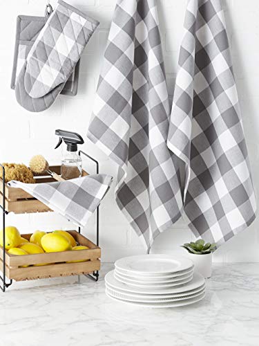 Buffalo Check Kitchen Collection (Potholder / Gray & White)