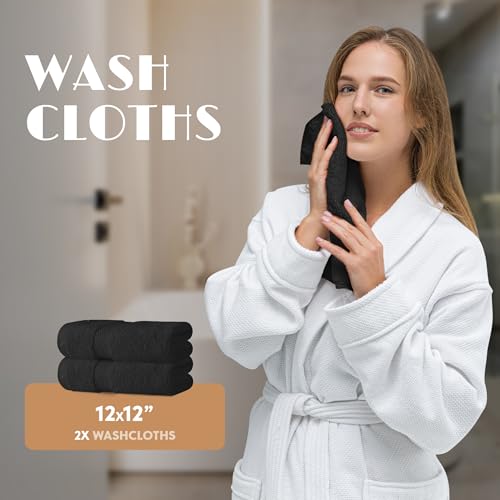 Black Bath Towel Set of 6 (Black / Bath Towel Set)