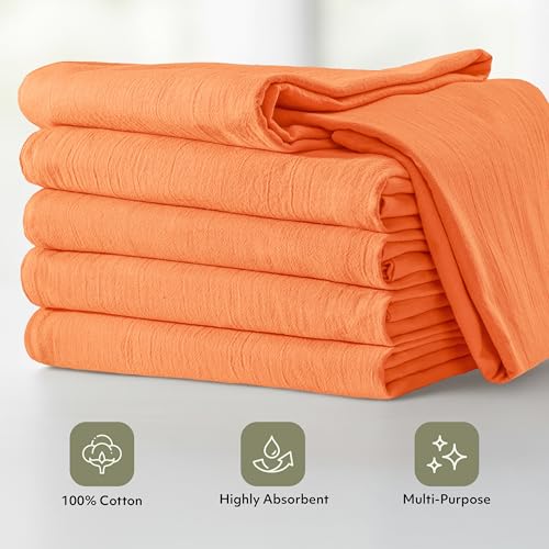 Orange Flour Sack Towels [12 Pack (Orange / 12 Pack)