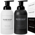 2 Pack Foaming Soap Dispenser (Black and White)
