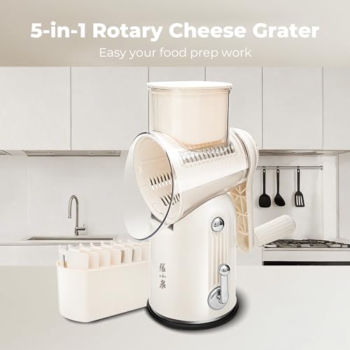 5 in 1 Rotary Cheese Grater