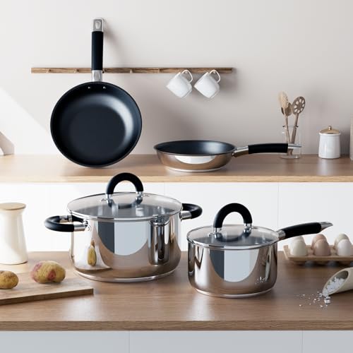 Pots and Pans Set Non Stick (Set/6BLK)