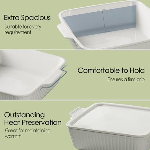 10" Square Casserole Dish with Lid