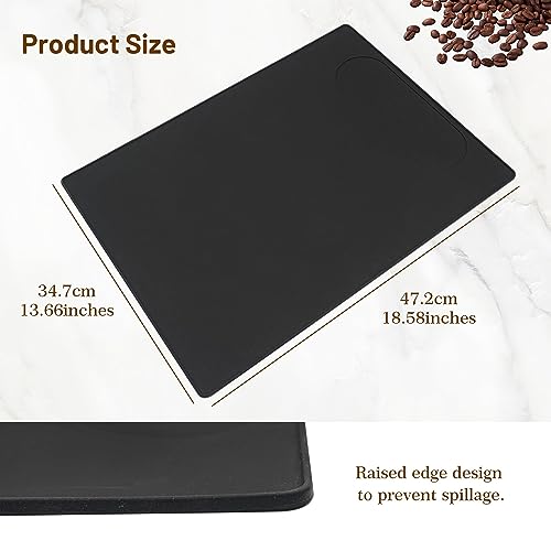 Silicone Mat Under Coffee Machine With Lip Automatic Machines Accessory