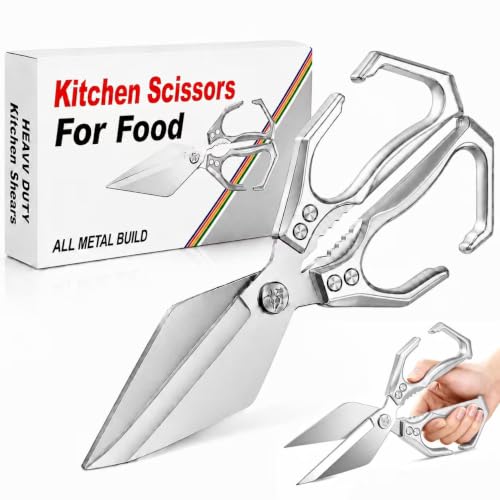 Multifunctional Heavy Duty Kitchen Shears (Silver)