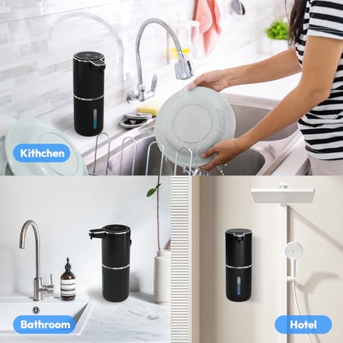 Automatic Foaming Soap Dispenser (Black 1 / Foam)