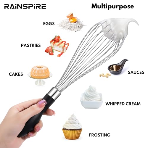 Whisk for Cooking Reinforced Anti (Black / 12 inch)