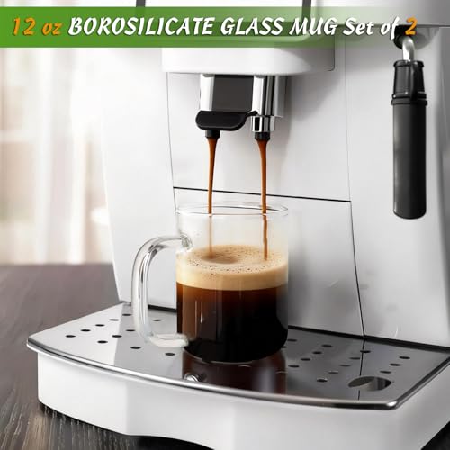 Glass Coffee Cups (12 oz)