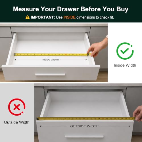 Large Premium Acacia Silverware Organizer (9 Slots Expandable / Acacia)