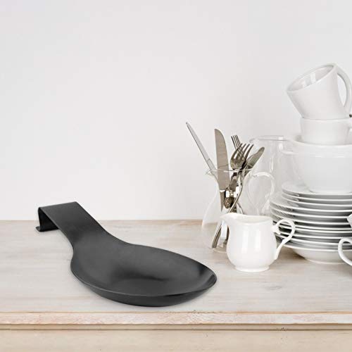 Stainless Steel Spoon Rest (2.#Gold+Black)
