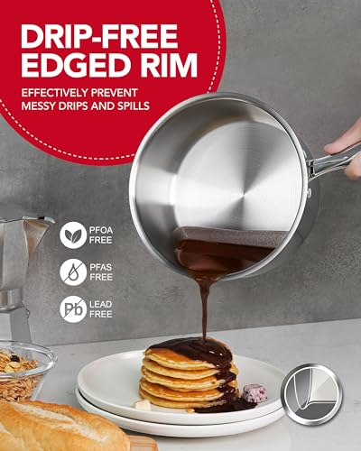 Stainless Steel Sauce Pan with Lid (2.5 Quart)