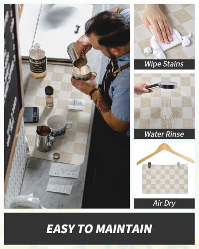 Dish Drying Mat for Kitchen Counter (Buffalo Beige / 16"X24")