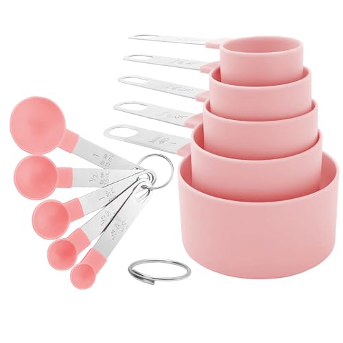 Measuring Cups and Spoons Set (Pink)