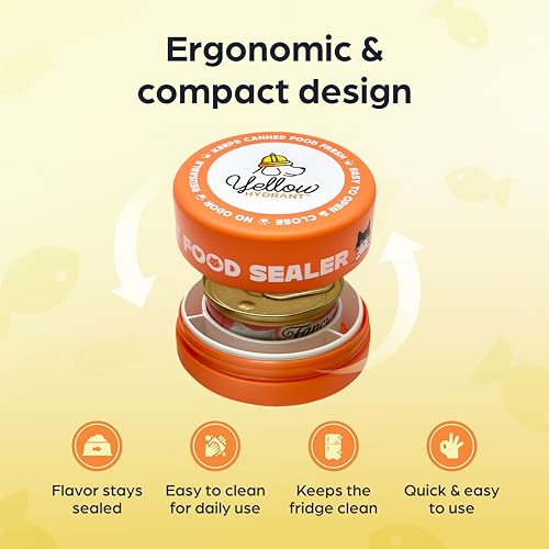 Canned Cat Food Storage Container Patent Pending Reusable Airtight Can Cover Pet Food Sealer (1 Pack)