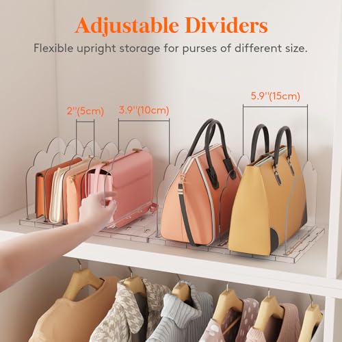 Purse Organizer for Closet (7.3"H)