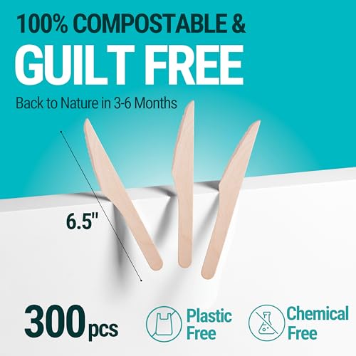 Disposable Wooden Knives (Knife Set)