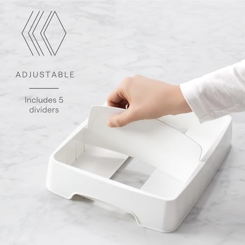 StoraLid Adjustable Food Container Lid Organizer for Kitchen Cabinet Storage (Small 2-Pack Classic)
