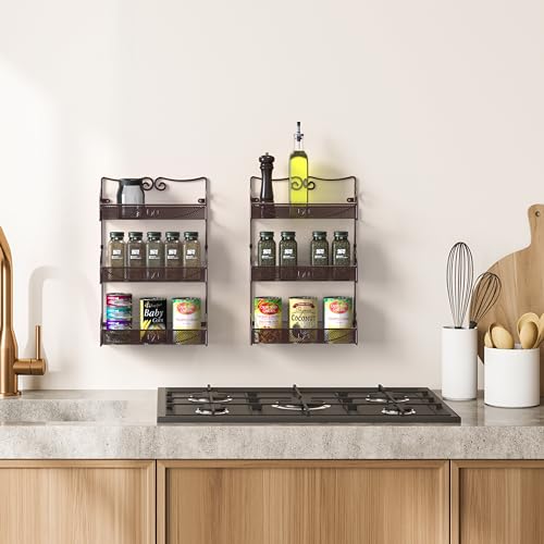 3 Tier Wall Mounted Hanging Spice Rack (3 Tier Pack of 48)