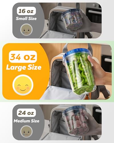 6 Pack 34 oz Freezer Storage Containers (6 Pack-34 oz)