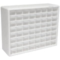 64 Drawer Plastic Storage Cabinet (White / 64 Drawer / 1 Pack)