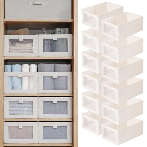 Linen Closet Organizers And Storage (12pcs)