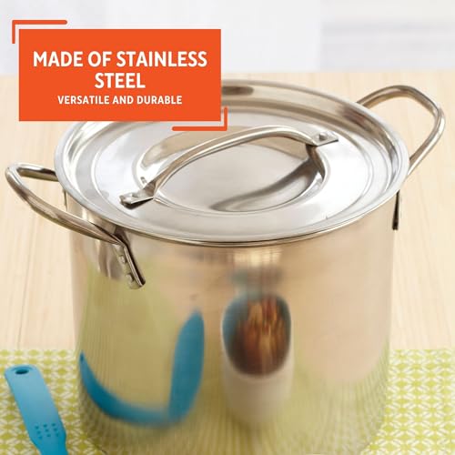 Stainless Steel Stock Pot with Lid (20.6 Quarts)